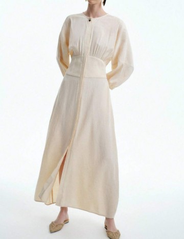 Rochie maxi Shein, crem