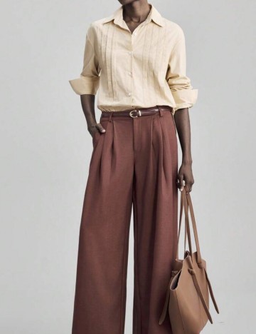 Cămașă Shein, bej