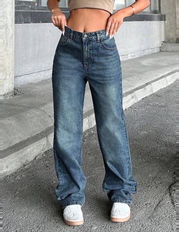 Jeans Shein, albastru