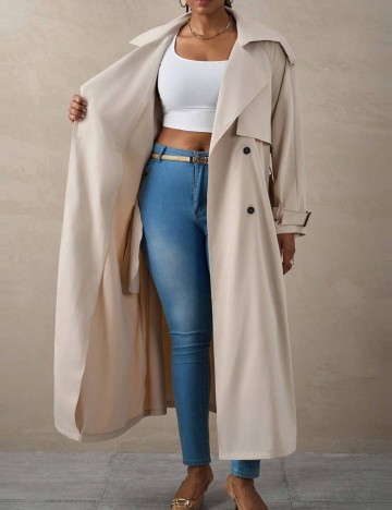 Trench Shein Curve+, bej