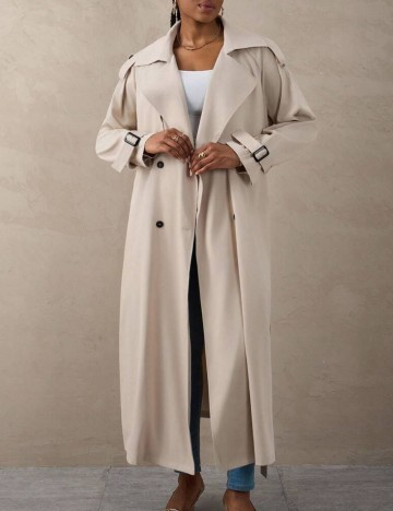 Trench Shein Curve+, bej