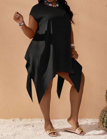 Rochie de plajă Shein Curve+, negru