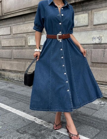 Rochie de blugi Shein DAZY, albastru