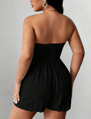 Salopetă scurtă Shein Curve+, negru