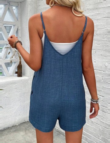 Salopetă scurtă Shein, albastru