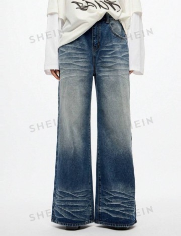 Jeans Shein SUMWON, albastru