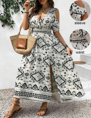 Rochie maxi Shein, mix culori