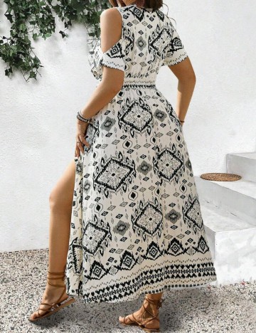 Rochie maxi Shein, mix culori