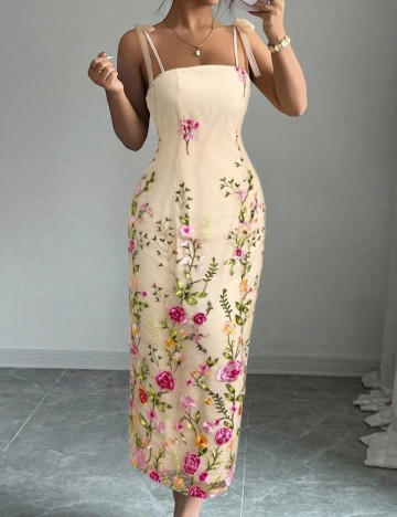 Rochie midi Shein, crem