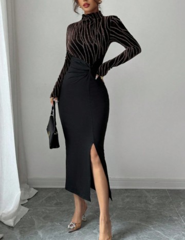 Rochie midi Shein, negru