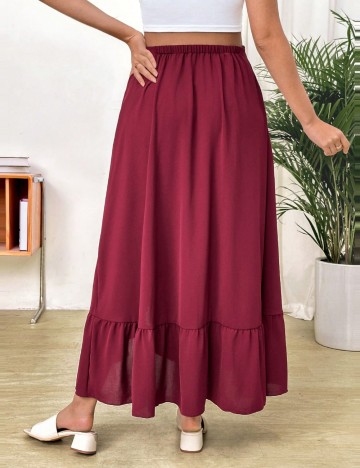 Fustă midi Shein, vișiniu