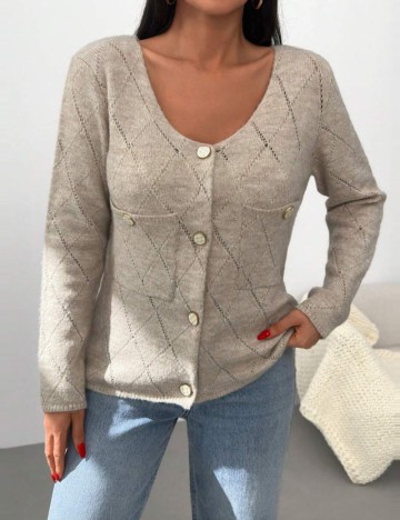 Cardigan Shein, crem