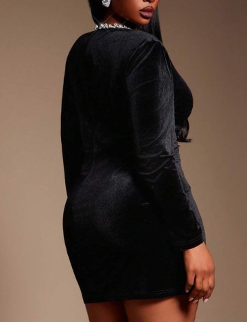 Rochie mini Shein Curve+, negru