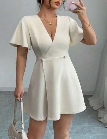 Rochie mini Shein, crem