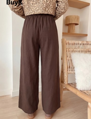 Pantaloni Shein Curve+, maro