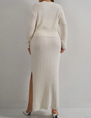 Compleu Shein Curve+, alb