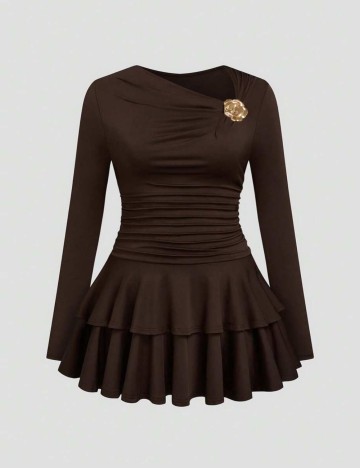 Rochie mini Shein Curve+, maro