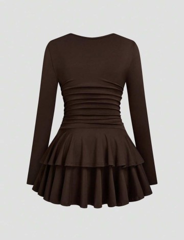 Rochie mini Shein Curve+, maro