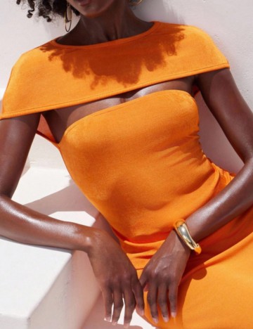 Top Shein, portocaliu