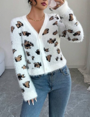 Pulover cu nasturi Shein, mix culori