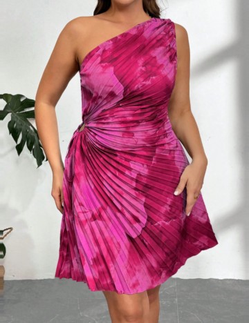 Rochie mini Shein Curve+, roz