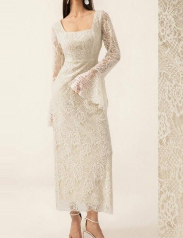 Rochie maxi Shein Aveloria, alb