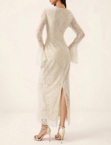 Rochie maxi Shein Aveloria, alb