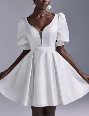 Rochie mini Shein, alb