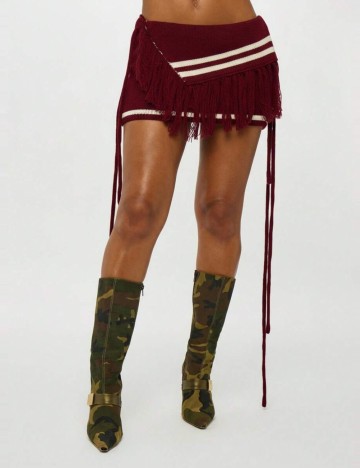 Fustă mini Shein, vișiniu