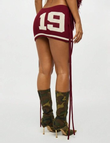 Fustă mini Shein, vișiniu