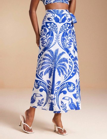 Fustă midi Shein, mix culori