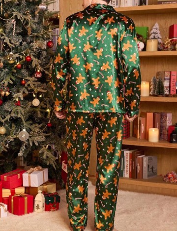 Compleu pijamale Shein, verde