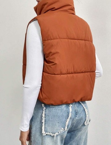 Vestă Shein, cărămiziu