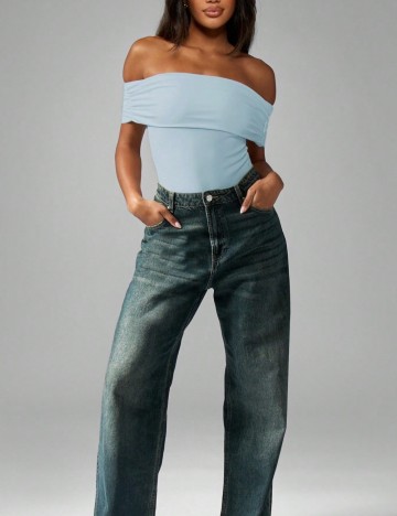 Body Shein Missguided, albastru