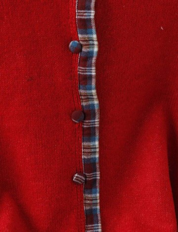 Pulover cu nasturi Shein, roșu