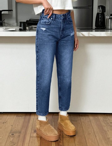 Jeans Shein, albastru