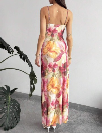 Rochie maxi Shein, mix culori