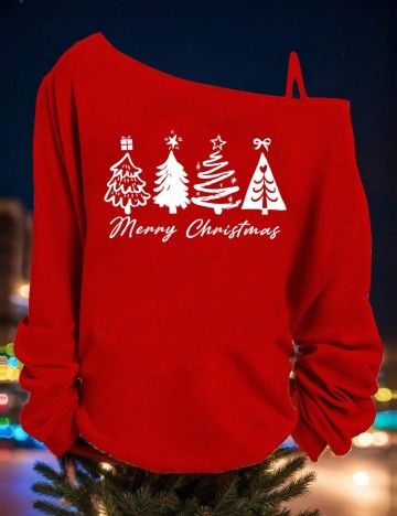 Bluză Shein Curve+, roșu