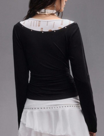 Bluză Shein Romwe, negru