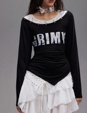 Bluză Shein Romwe, negru