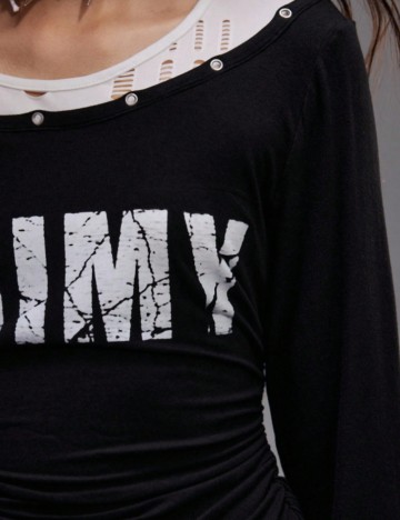 Bluză Shein Romwe, negru