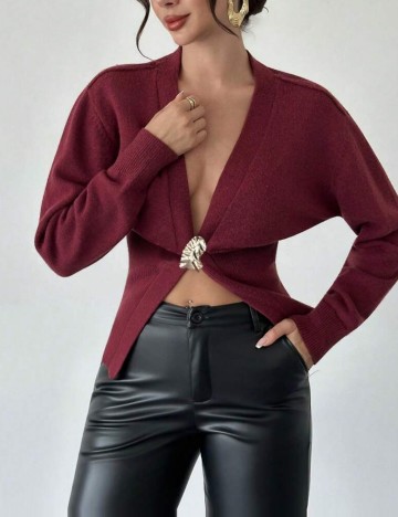 Pulover Shein, vișiniu