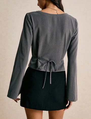 Cămașă Shein Po&eacute;selle, gri