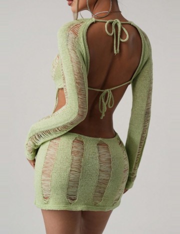 Rochie maxi Shein, verde