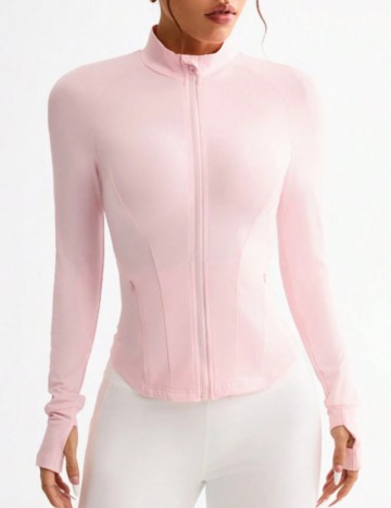 Bluză cu fermoar Shein, roz