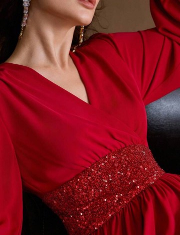 Rochie de ocazie Shein MOTF, roșu