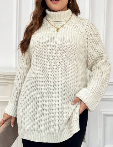 Pulover Shein Curve+, crem