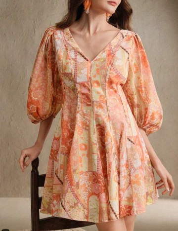 Rochie mini Shein, mix culori