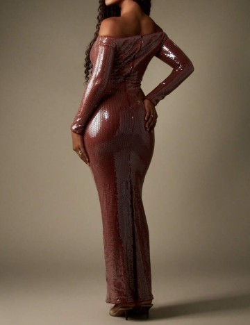 Rochie de ocazie Shein Missguided, maro