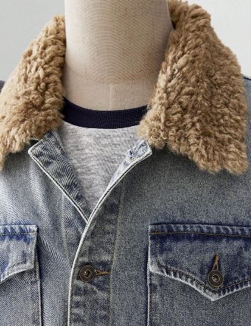 Geacă de blugi Shein MANFINITY, albastru